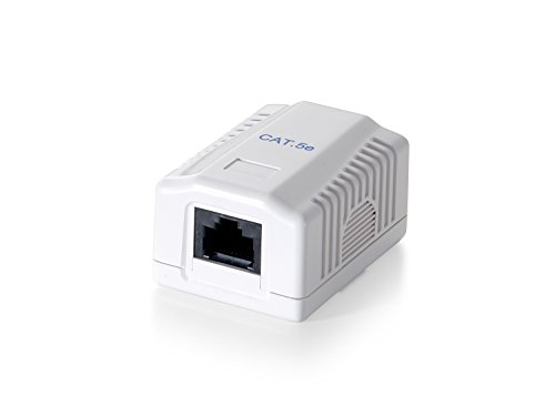 Adaptador EQUIP OUTLET RJ45 UTP Cat 5e Branco Equip - Tomadas de telefone e dados - cat 5e, utp, conectores chapados a ouro, fios forrados em níquel