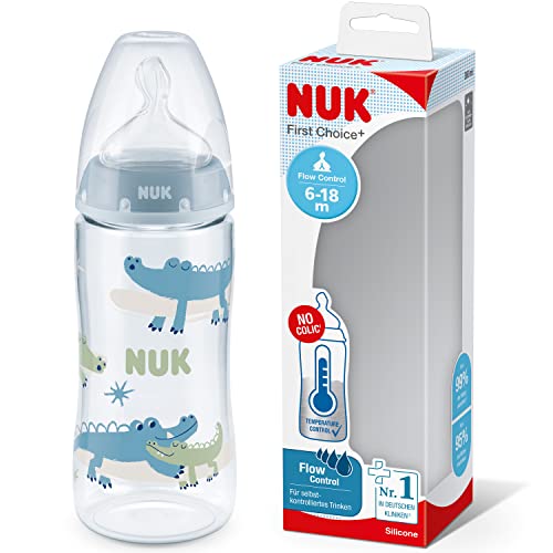 Garrafa de vidro NUK First Choice+ | Azul (Puericultura - Refeição) MAPA - Biberões - garrafa, vidro, azul, puericultura