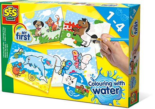 Jogo Criativo SES CREATIVE My First Colorir com Água SES CREATIVE - Livros - criativo, cores, reutilizável, sem manchas