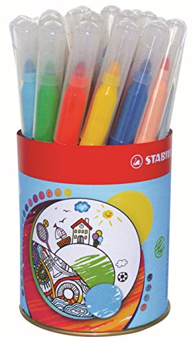 Lápis de Cor STABILO Trio Jumbo (12 Cores) Stabilo - Marcadores e marcadores de texto - trio, jumbo, 12 cores