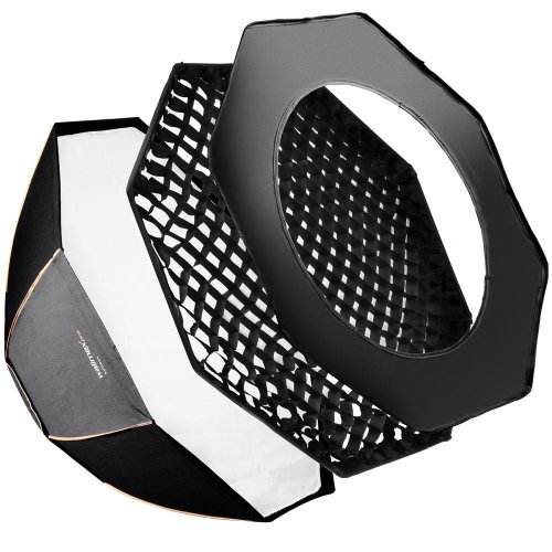 Walimex pro 19430 octagon orange line ventanas difusoras de luz Walimex - Softboxes - janela difusora, octogonal, preto, alumínio
