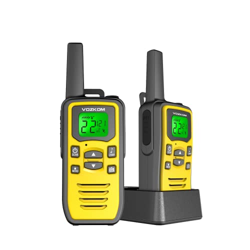 Walkie-Talkies Vozkom (Rádio - Até 12 Km) VOZKOM - Rádios bidirecionais - 12 km, 36 canais, bateria recarregável, 15h autonomia