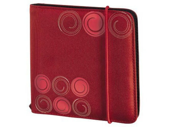 HAMA Up to Fashion Capa para Livros e Discos 24 Unidades Vermelho Hama - Estojos e organizadores de cd/dvd - 24 unidades, vermelho, material rígido, forro macio