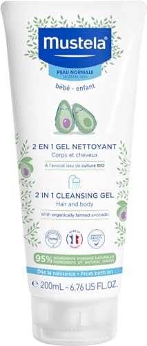 Gel de Limpeza Facial MUSTELA Bébé Enfant 2 In 1 (200 ml) Mustela - Shampoo & condicionador - pele delicada, anti-estresse, suavizante, bebé