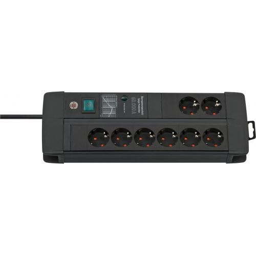 Extensão Elétrica BRENNENSTUHL 1150300100 Brennenstuhl - Filtros de linha e supressores de surtos - interruptor iluminado, proteção contra sobrecarga, 8 tomas, 16 A