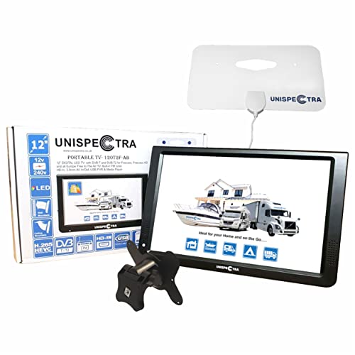TV UNISPECTRA 12'' HD LED TV Digital DVB-T / T2 (TDT) USB PVR e Reproductor Multimedia Unispectra - Televisores - tv, unispectra, led, hd, dvb-t, usb