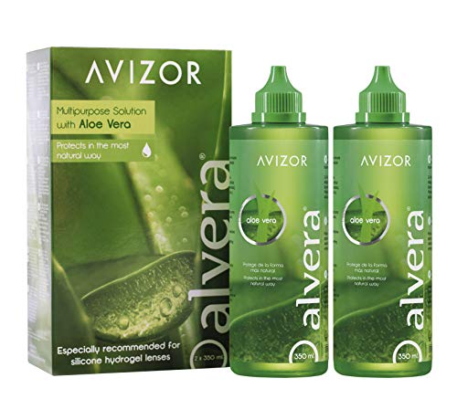 Líquido para Limpeza e Desinfecção de Lentes de Contato AVIZOR Alvera (2 x 350 ml) Avizor - Solução para lentes de contato - limpeza, desinfecção, lentes de contato