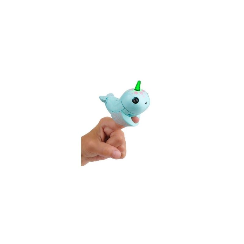 Boneco temático para crianças WOWWEELight Up Narwhal - Nikki (Turquoise) WOWWEE - Animais de pelúcia - temático, crianças, light up, narwhal, nikki