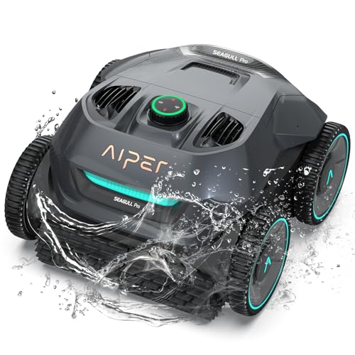 Robô Limpa Fundo Seagull Pro AIPER (Autonomia: 150 min) AIPER - Aspiradores e varreduras de piscina - autonomia 150 min, ultrassonido, sensor profundidade, lavável
