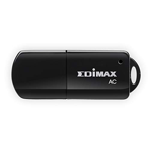 placa de rede Edimax EW-7811UTC WLAN 300 Mbit/s Preto Edimax - Placas e adaptadores de rede - wlan, 300 Mbit/s, usb 2.0, realtek rtl8811b/8821b