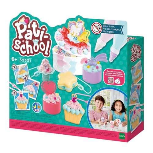 Kit de Artesanato para Crianças PATI-SCHOOL Kit Fiesta Creación EPOCH - Kits de artesanato de brinquedos - kit artesanato, crianças, pati-school, festa criação, recipientes plástico, espátula madeira