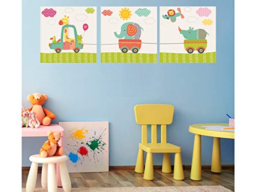 Conjunto de quadros infantis OEDIM 3 peças Oedim - Conjuntos de móveis de quarto - cartão ecológico, 2,6 mm, acessórios, fixação