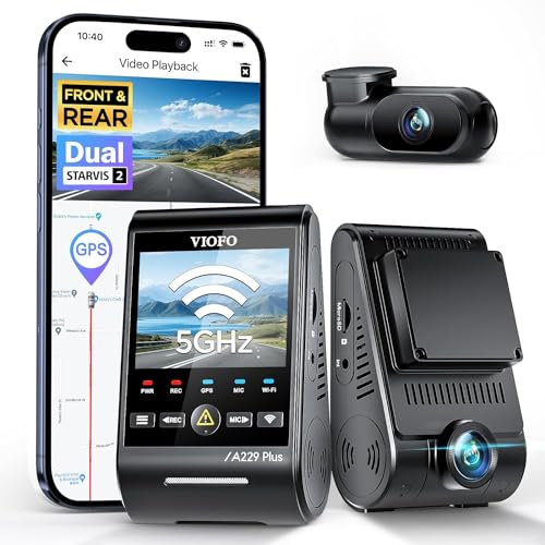 Dash Cam VIOFO A229 Plus (Full HD - 2K Ultra HD) VIOFO - Segurança e proteção para veículos - full hd, 2K Ultra HD, sensor starvis, hdr, wi-fi