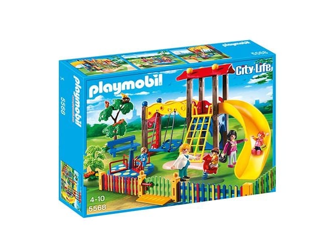Conjunto de Brinquedos PLAYMOBIL City Life 71029 PLAYMOBIL - Conjuntos de brinquedos - escada, baloiço, carrossel, 5 figuras