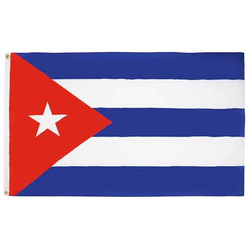 Bandeira CUBA (Cinzento e Branco - 150 x 90 cm) AZ FLAG - Sinalização - cuba, poliéster, 150x90 cm