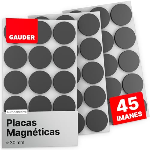 Gauder Magnetic Plates 30 Mm Self-Adhesive GAUDER - Fabricação - magnetic plates, 30 mm, self-adhesive