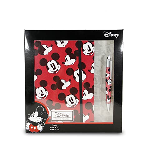 Diário com Caneta KARACTERMANIA Mickey Mouse Blinks Vermelho KARACTERMANIA - Cadernos e bloco de notas - diário, caneta, mickey mouse, blinks vermelho, 100 páginas