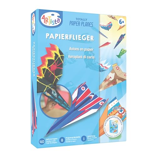 Kit de Artesanato para Crianças ARTISTA 9301915 Artista - Papel de arte e artesanato - 40 folhas, suporte, autocolantes, caixa de armazenamento