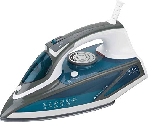 Ferro a Vapor JATA PL619C (Chorro Vapor: 50 g/min - Base: Cerâmica) Jata - Ferros de engomar - cerâmica, autolimpeza, antigotas, 190 g, 450 ml