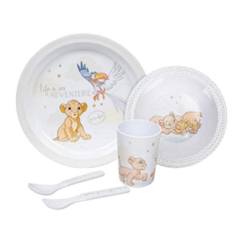 Conjunto de Refeição DISNEY BABY Simba (Idade Mínima Recomendada: 3 anos) Disney - Utensílios de mesa - conjunto, refeição, disney baby, simba, cerâmica, prato, tigela, colher, garfo, copo