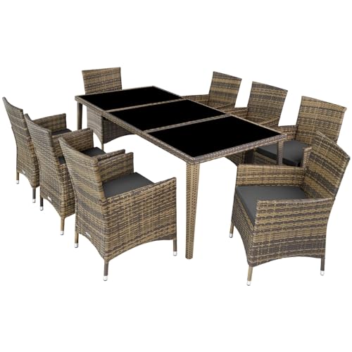 Conjunto de Jardim TECTAKE (Castanho - Aço - 53.5x56x87 cm) TecTake - Móveis de exterior - castanho, aço, 53.5x56x87 cm