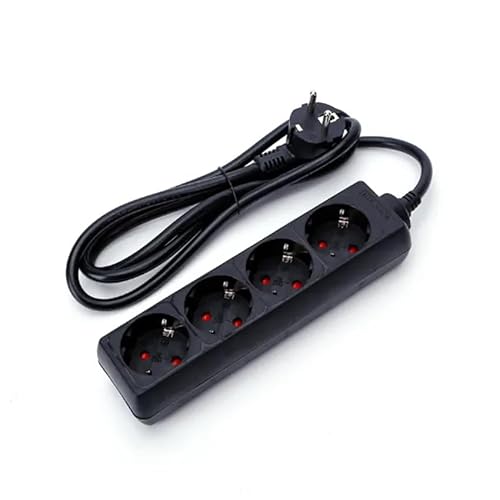 Extensão Elétrica C2K-4TBSH/1.5-SCHUKO (1.5 m) Levitantes - Fios e cabos elétricos - 4 tomas, 1,5 m, proteção contra sobrecarga, sistema de enchimento