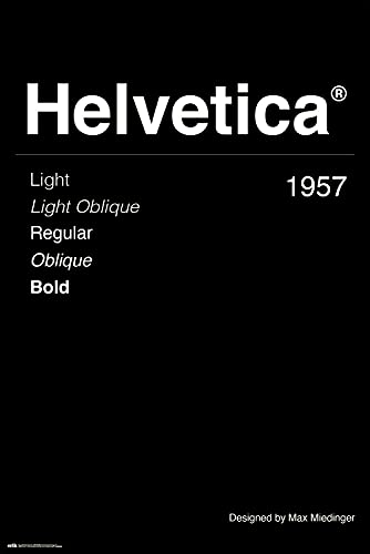 Póster ERIK EDITORES Helvetica (91x61.5cm) Grupo Erik - Pósteres, impressões e arte visual - Helvetica, 61x91,5 cm, papel de brilho, alta qualidade