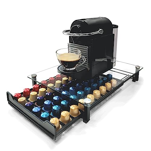 Suporte para Capsulas de Café NESPRESSO Original Line RECAPS - Organizadores de balcão de cozinha e estação de bebidas - organizador, preto, plástico