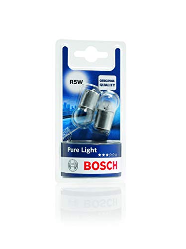Lâmpada de Carro BOSCH Pure Light R5W 12V 5W Ba15S Bosch - Peças de automóveis - branco, europlug, 12V