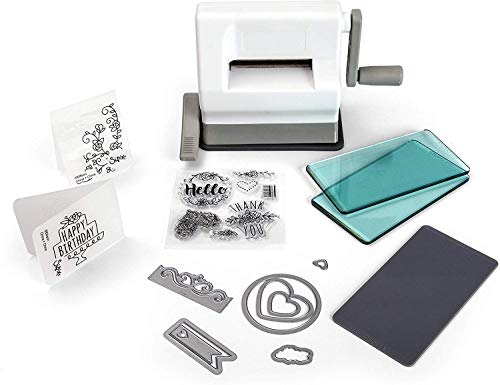 Máquina de Cortar Sizzix Sidekick Starter Kit Ellison - Ferramentas de corte e relevo para artesanato - portátil, 40W, cortar metal, cortar plástico