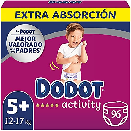 Fraldas DODOT Activity (96 unidades) (Tam: 5) DODOT - Roupa interior - 96 unidades, tecido macio, canais de ar, lavável