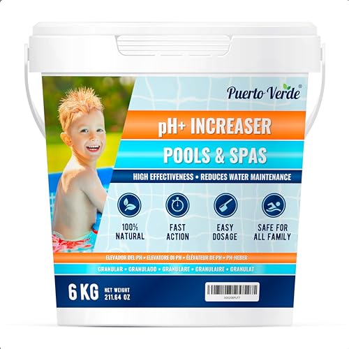 Elevador De Piscina Verde Para Elevadores Ph+ 6 Kg Mäff Europe S.L. - Limpeza de piscinas e produtos químicos - ph, natural, sem químicos, 100