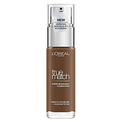 Base Líquida L'OREAL True Match 10R/10C Espresso L'OREAL PARIS - Maquiagem facial - base líquida, cor perfeita, hidratada, 2 em 1