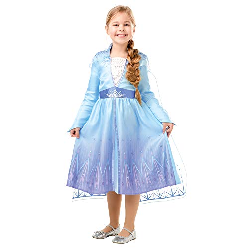 Fato de Menina RUBIE'S Disney Frozen 2: Elsa Travel Classic (7-8 anos) Rubies - Brincadeira de faz de conta - Elsa, disney frozen 2, vestido oficial, tecidos macios