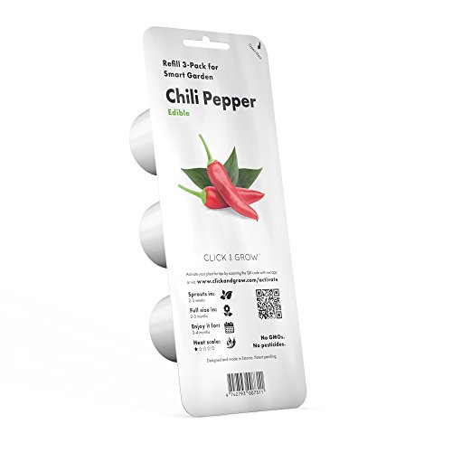 Sementes de Plantas Emsa 3 Cápsulas Pimento Vermelho Click & Grow Allocacoc - Sementes - pimento vermelho, click & grow, terra inteligente