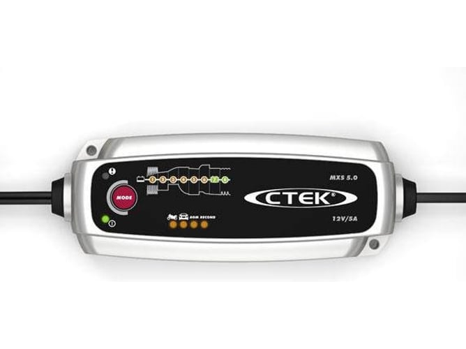 Carregador de Bateria CTEK 5.0 POLAR (12V - 1A) CTEK - Carregadores de bateria de veículo - carregador, bateria, 8 fases, recarga especial