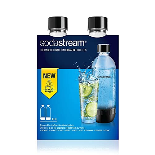 Garrafa para Gases SODASTREAM 2 Unidades SODASTREAM - Garrafas de engarrafamento - plástico rígido, lavável à máquina, compatível