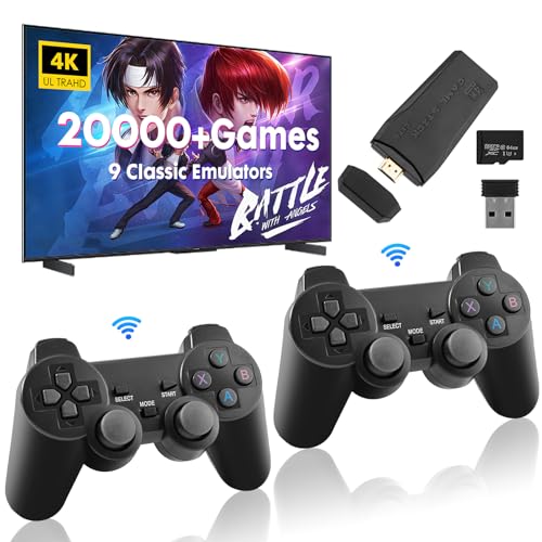 Consola Portátil Retro com 20000 Jogos e Controle Remoto Sem Fio Cuskedye - Consolas de videojogos - portátil, 20000 jogos, sem fio, refrigeração