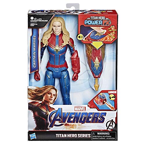 Figura de Ação AVENGERS Captain Marvel Titan Hero Fx (Idade Mínima Recomendada: 4 anos) Avengers - Bonecos de ação e brinquedo - avengers, captain marvel, titan hero fx, 4 anos