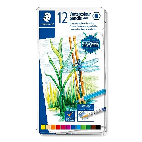 Lápis Cor Aquareláveis STAEDTLER (Multicor - 12 Tabletas) Staedtler - Lápis - multicor, 12 tabletas, alta pigmentação, mistura de cores