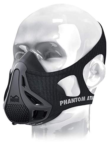 Máscara PHANTOM ATHLETICS Preto (Tamanho Único) Phantom Athletics - Máscaras de treinamento de altitude - preto, tamanho único, poliéster