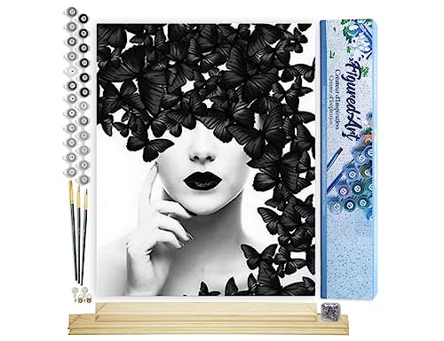 Painel Decorativo FIGURED'ART Butterfly Beauty Figured'Art - Materiais de arte e artesanato - painel decorativo, impressão butterfly beauty, 40x50cm, atividade manual