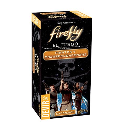 Jogo de tabuleiro DEVIR Firefly, Pirates and Hunter of Prime Devir - Jogos de tabuleiro - expansão, 4 naves, carta de pedido, dados especiais