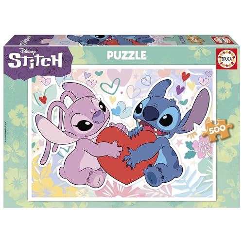 Puzzle EDUCA BORRAS 500 Pcs Disney Stitch Educa Borrás - Quebra-cabeças - 500 pcs, disney stitch, cartão, 48x34 cm