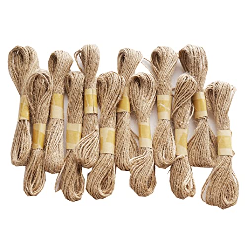 Rolo de corda de juta natural 12 rollos RUIYWEN RUIYWEN - Cabos e cordas de hardware - juta, natural, 12 rollos
