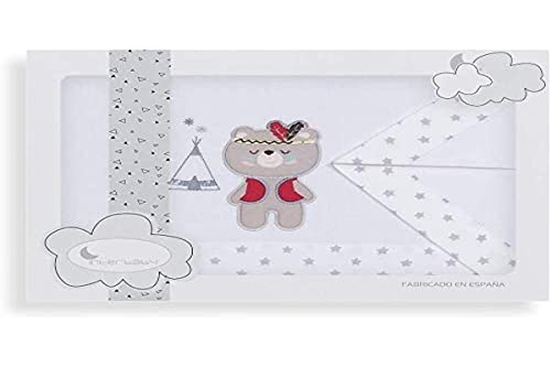 Lençol de Cama INTERBABY Tipi Oso (100 x 80 cm) Interbaby - Lençóis - lençol, cama, interbaby, tipi oso