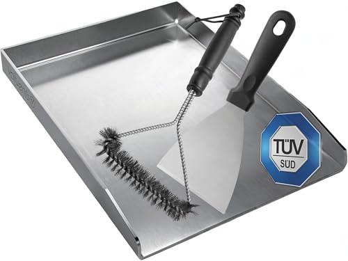 Grill Plataforma Inox Valuents Gp-Bbq-400 WW Commerce GmbH - Chapas e grelhadores - inox, preto, prata, aço